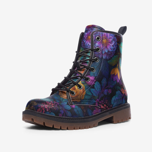 Midnight Garden Vegan Leather Boots